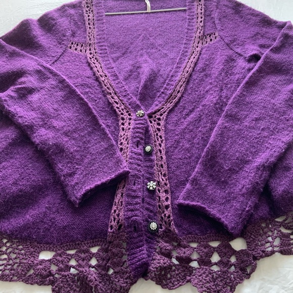 Free People Sweater - Purple - Picture 1 of 5